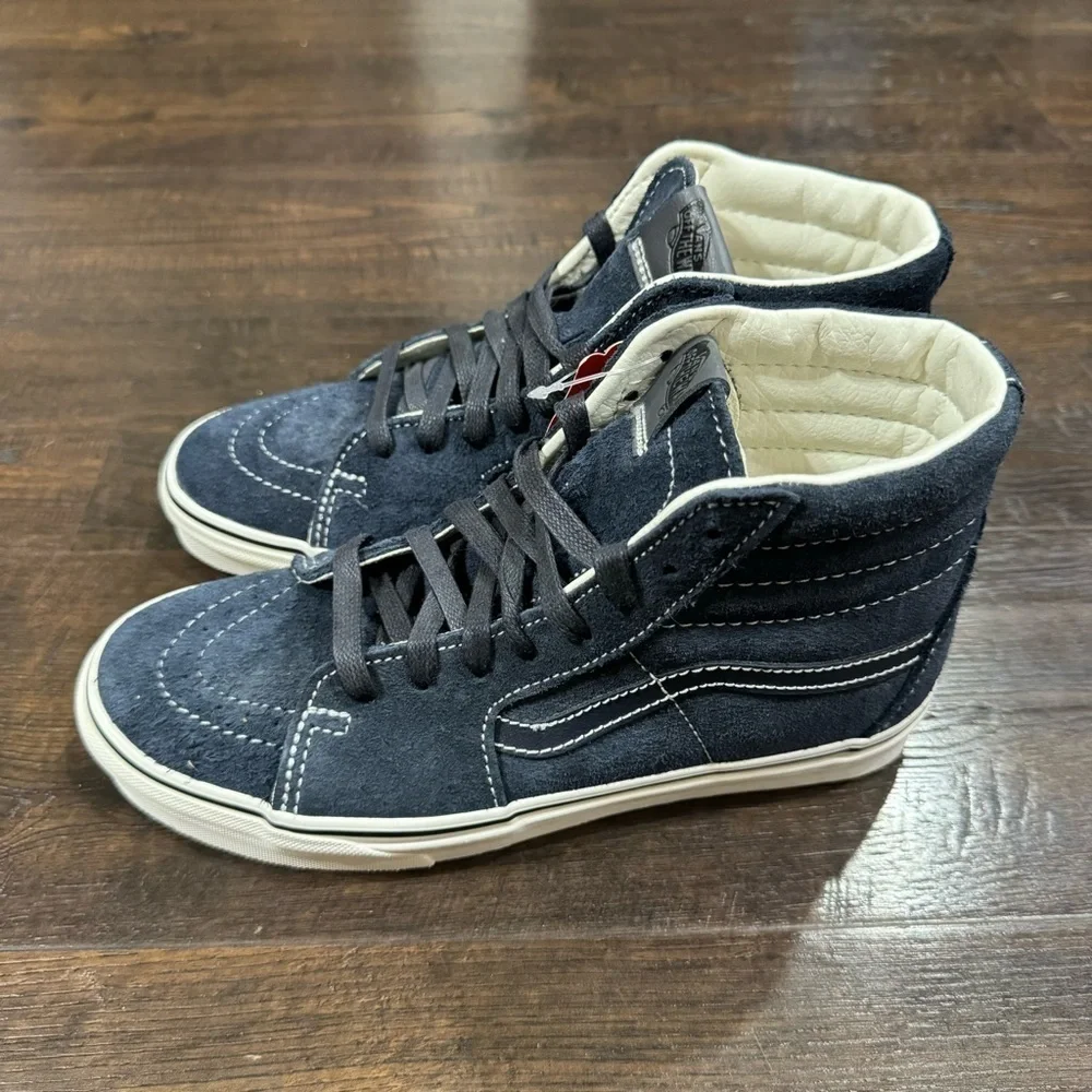 Vans‎ Sk8-Hi Hairy Suede Sky Captain Sneaker Size 8.5 Women